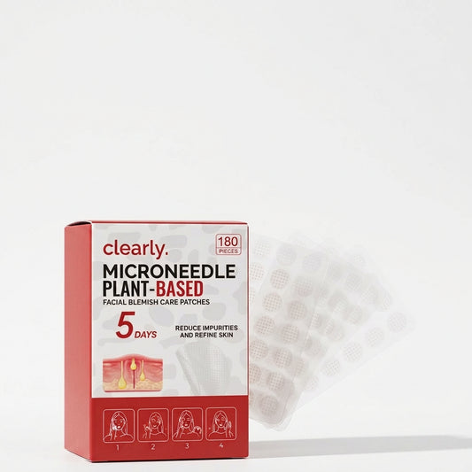clearly. microneedle blemish patches box with patch sheets